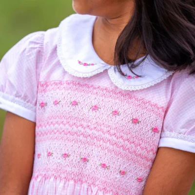 Isabelle – Pink Smocked Dress