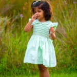 Emerald - Green Smocked Dress