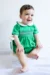 LEVI - Baby Boy Green Romper