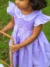 April Blossom - Purple flutter dress