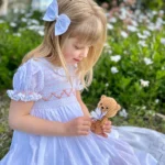 Bella Rose - White Hand Smocked Dress