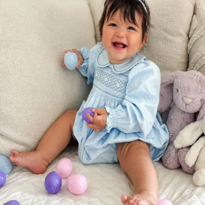 CHARLOTTE - Smocked Girls Romper